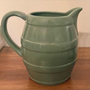 FTD Sage green pitcher vase. 6.25”